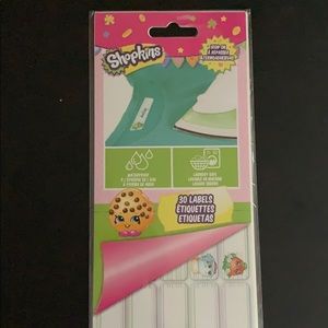 Shopkin iron on labels